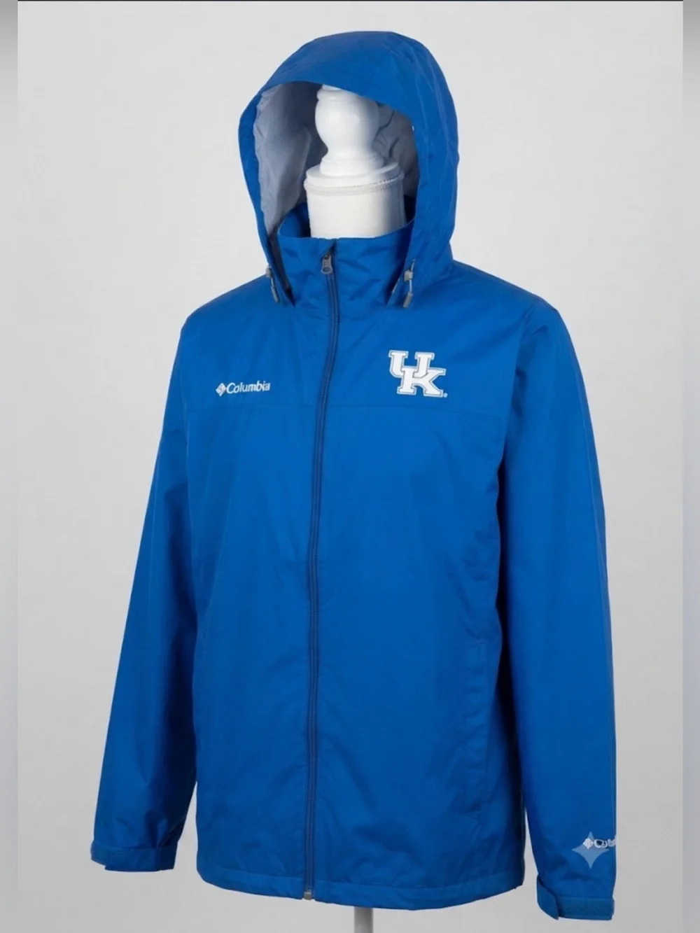 NWOT! COLUMBIA University of Kentucky Blue Windbreaker Rain Jacket
